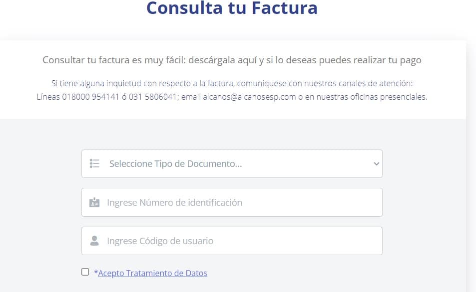 Cómo pagar la factura de Alcanos por internet