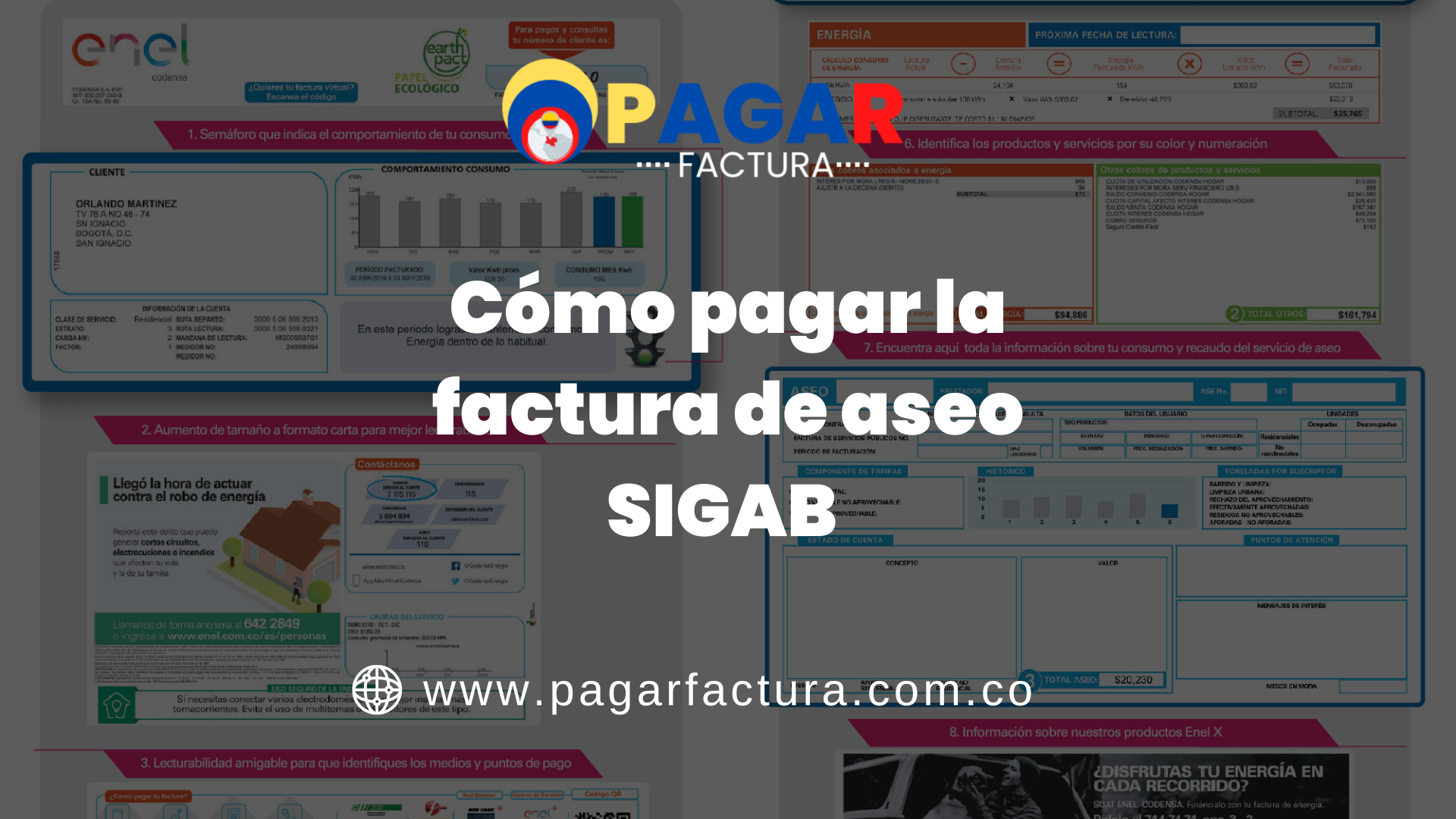 Cómo pagar la factura de Aseo SIGAB